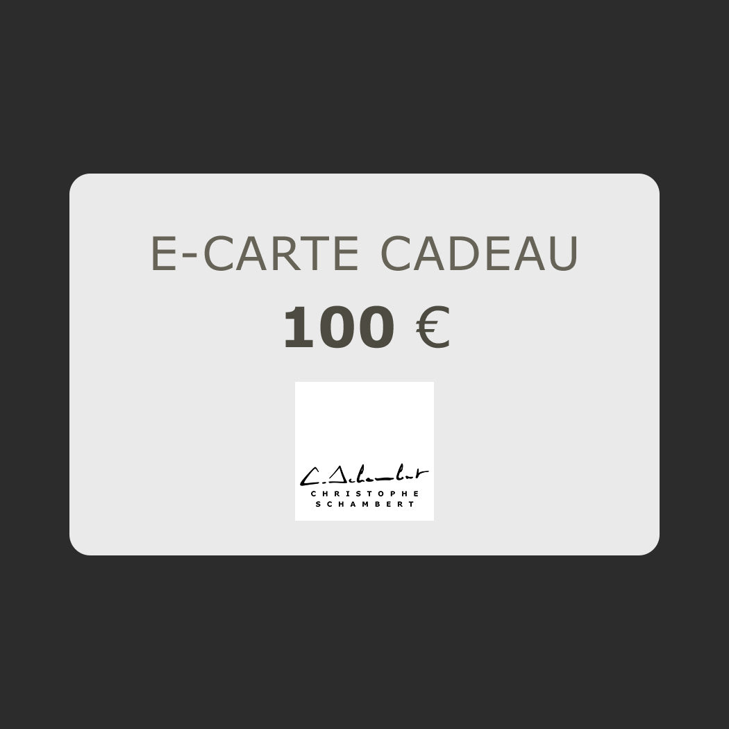 E-Carte Cadeau CHRISTOPHE SCHAMBERT 100 Euros