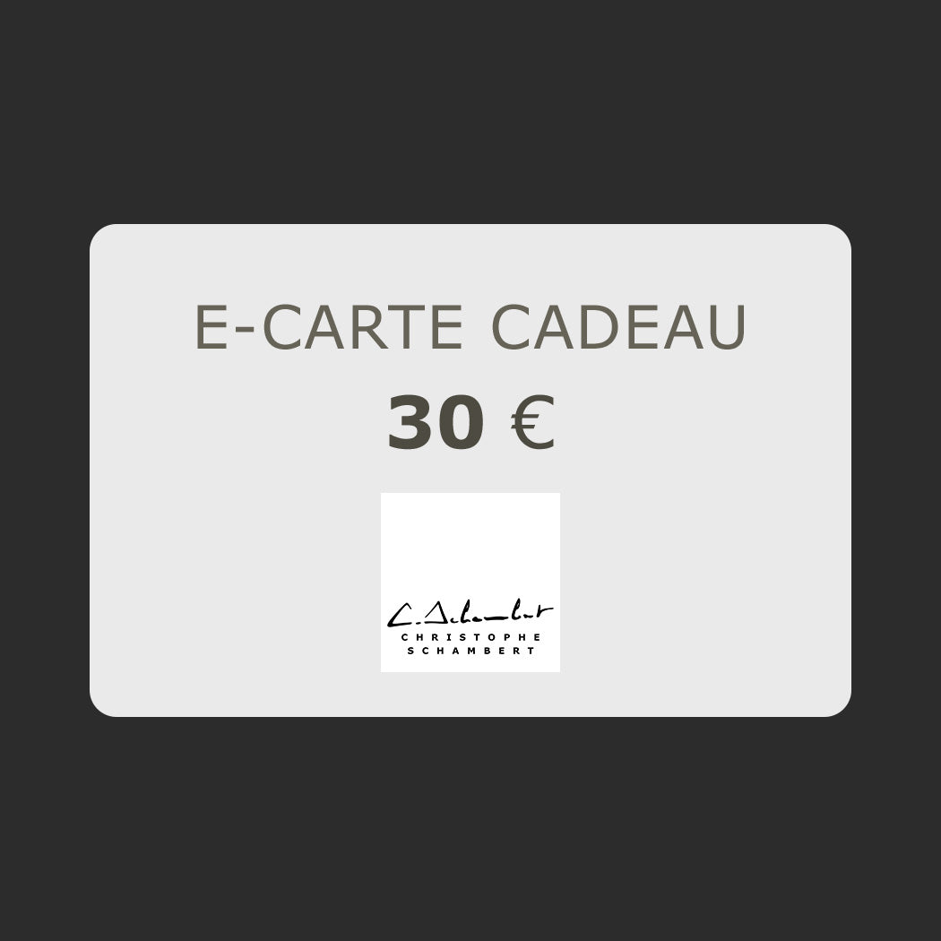 E-Carte Cadeau CHRISTOPHE SCHAMBERT 30 Euros