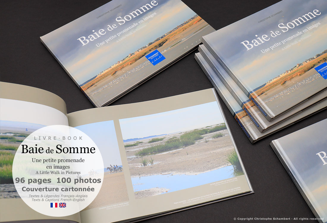 Livre Photo - Baie de Somme Une petite promenade en images - Couverture carton - Extraits cavaliers en baie de Somme - Christophe Schambert - Schambert Editions
