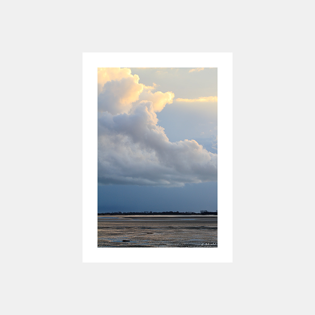 Poster Photo Baie de Somme Ciel et nuages - Image de la Côte Picarde - Hauts-de-France - Christophe Schambert Photographe