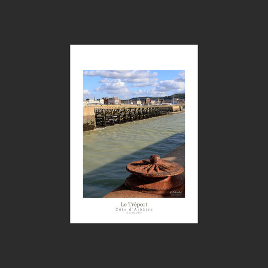 Affiche photo 2682 Sur la jetée du port du Tréport avec Mers-les-Bains