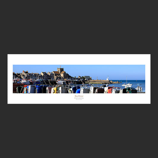 Affiche photo 2691 Bateaux dans le port de Barfleur au couchant en Normandie