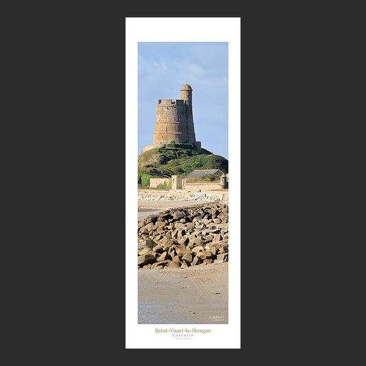 Affiche photo 2694 La tour Vauban de Saint-Vaast-la-Hougue en Normandie